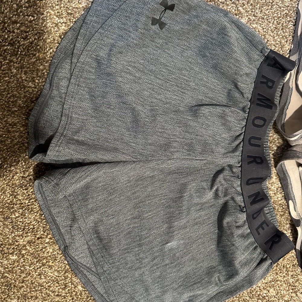 Camouflage and Charcoal Shorts Duo vs pink and under armour. - Picture 2 of 7